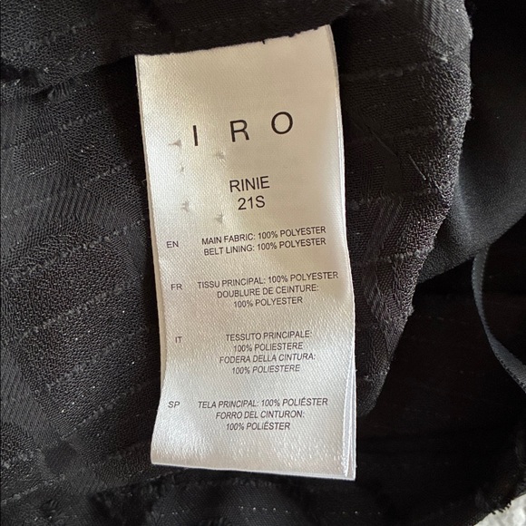 IRO Rinie one shoulder draped top S - Picture 15 of 15